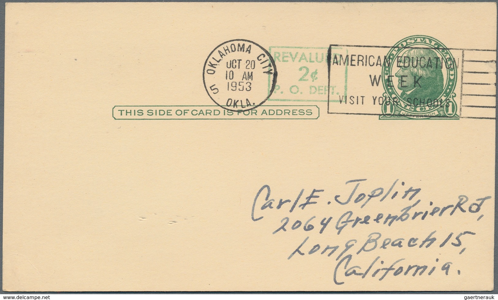 Vereinigte Staaten Von Amerika - Ganzsachen: 1951/59 Holding Of Ca. 1.080 Used Postal Stationery Pos - Other & Unclassified