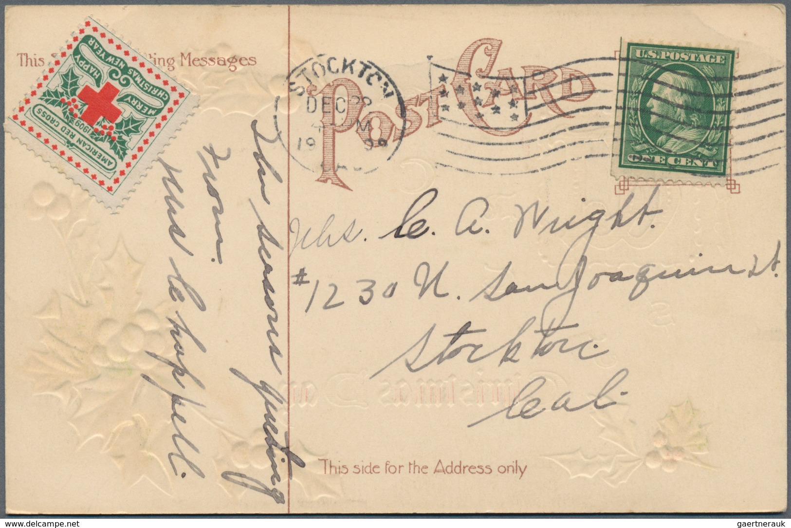 Vereinigte Staaten Von Amerika - Stempel: 1895/1943 Ca. 150 Letters, Cards, Picture-postcards And Po - Postal History