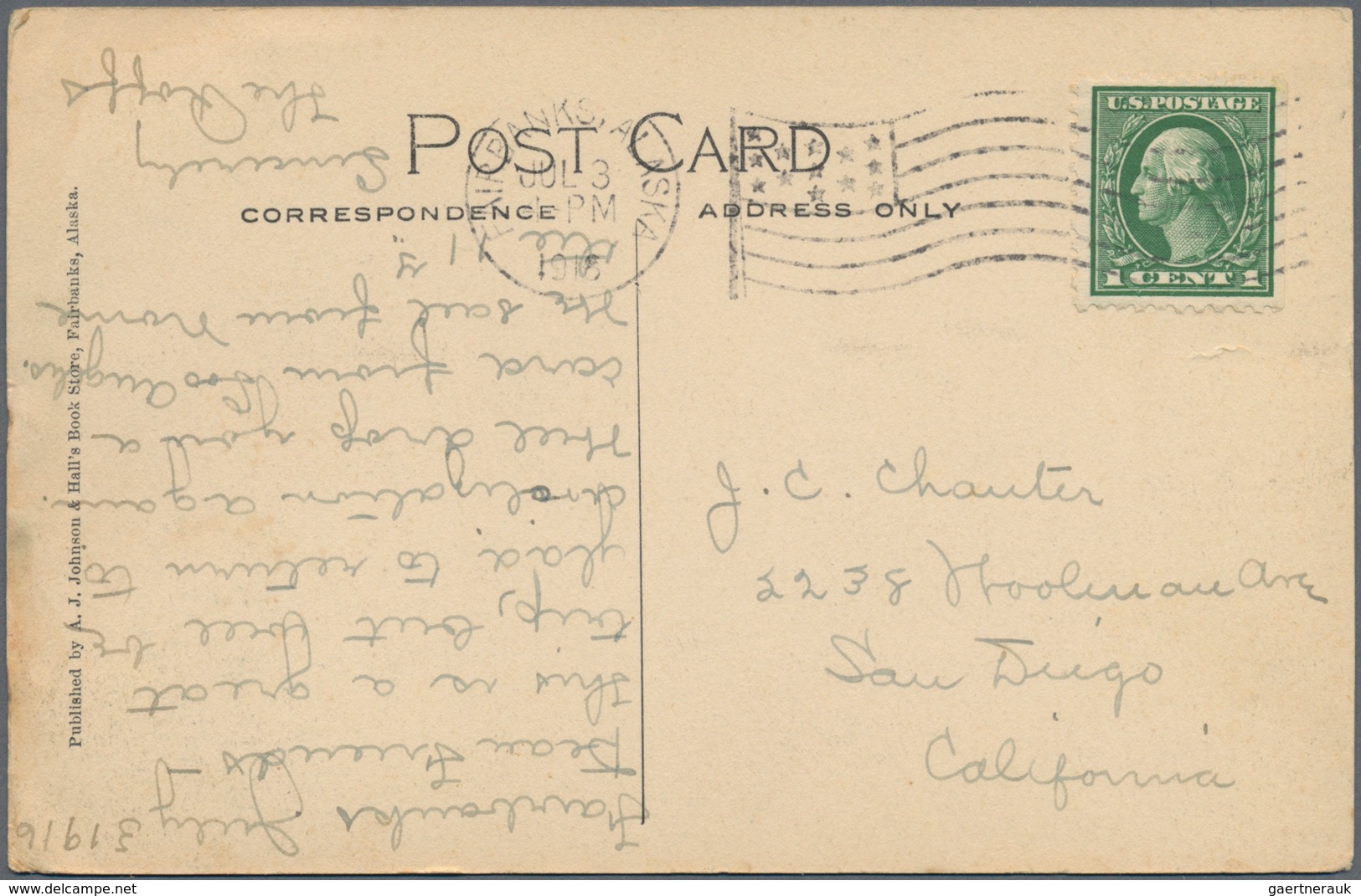 Vereinigte Staaten Von Amerika - Stempel: 1910/56 Nine Covers, Cards And One Postal Stationery Envel - Marcophilie