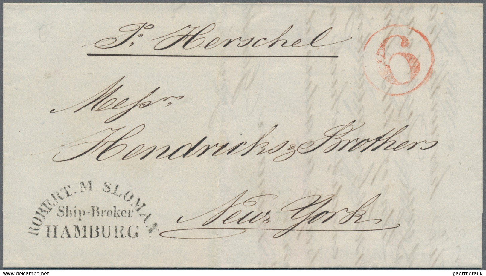 Vereinigte Staaten Von Amerika - Transatlantik-Mail: 1810/1860, FORWARDED Transatlantic Mail: Lot Wi - Other & Unclassified