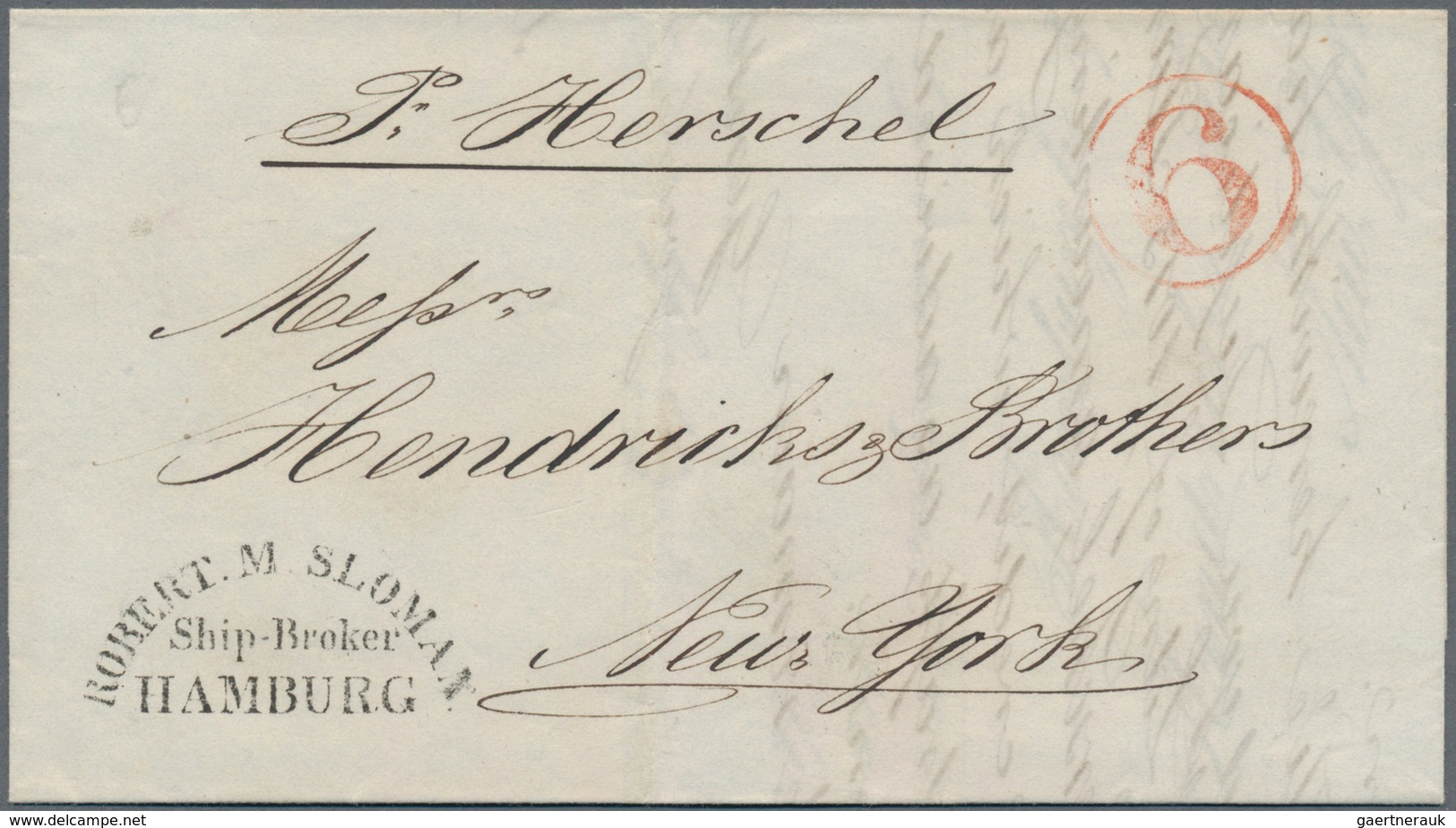 Vereinigte Staaten Von Amerika - Transatlantik-Mail: 1810/1860, FORWARDED Transatlantic Mail: Lot Wi - Andere & Zonder Classificatie