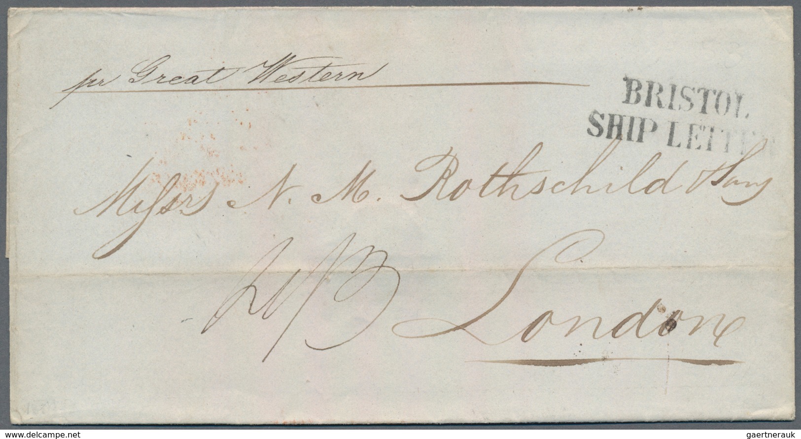 Vereinigte Staaten Von Amerika - Transatlantik-Mail: 1810/1860, FORWARDED Transatlantic Mail: Lot Wi - Other & Unclassified