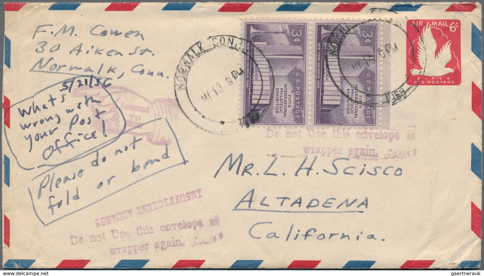 Vereinigte Staaten Von Amerika - Besonderheiten: 1887/1999 Ca. 40 Letters And Postal Stationery Enve - Andere & Zonder Classificatie