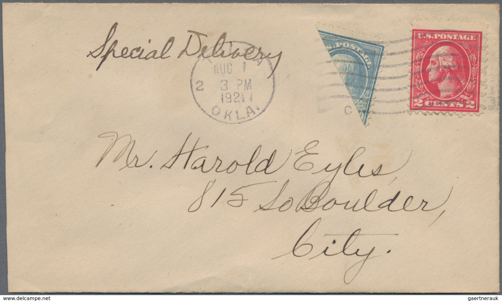 Vereinigte Staaten Von Amerika - Besonderheiten: 1921/58 12 Letters All Transported By Special Deliv - Sonstige & Ohne Zuordnung