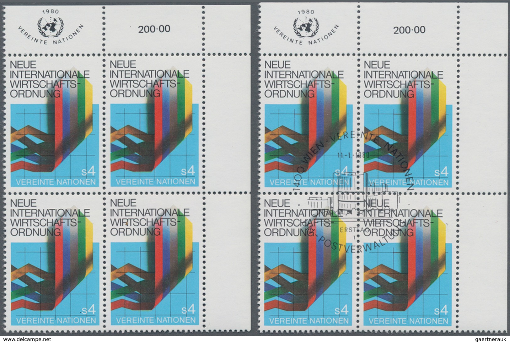 Vereinte Nationen - Alle Ämter: 1951/1985 (ca.), Umfangreicher Dublettenbestand Aller Drei Gebiete E - Gemeinschaftsausgaben New York/Genf/Wien