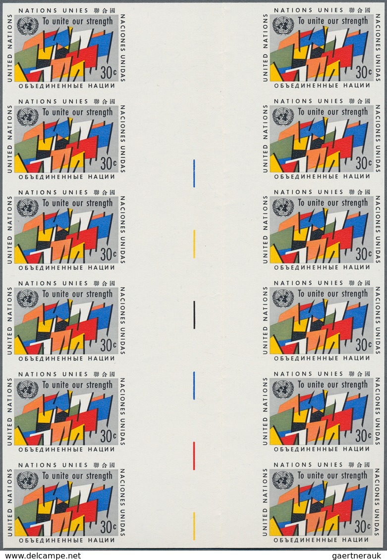 Vereinte Nationen - New York: 1953/2000. Amazing Collection Of IMPERFORATE Stamps And Progressive St - Autres & Non Classés