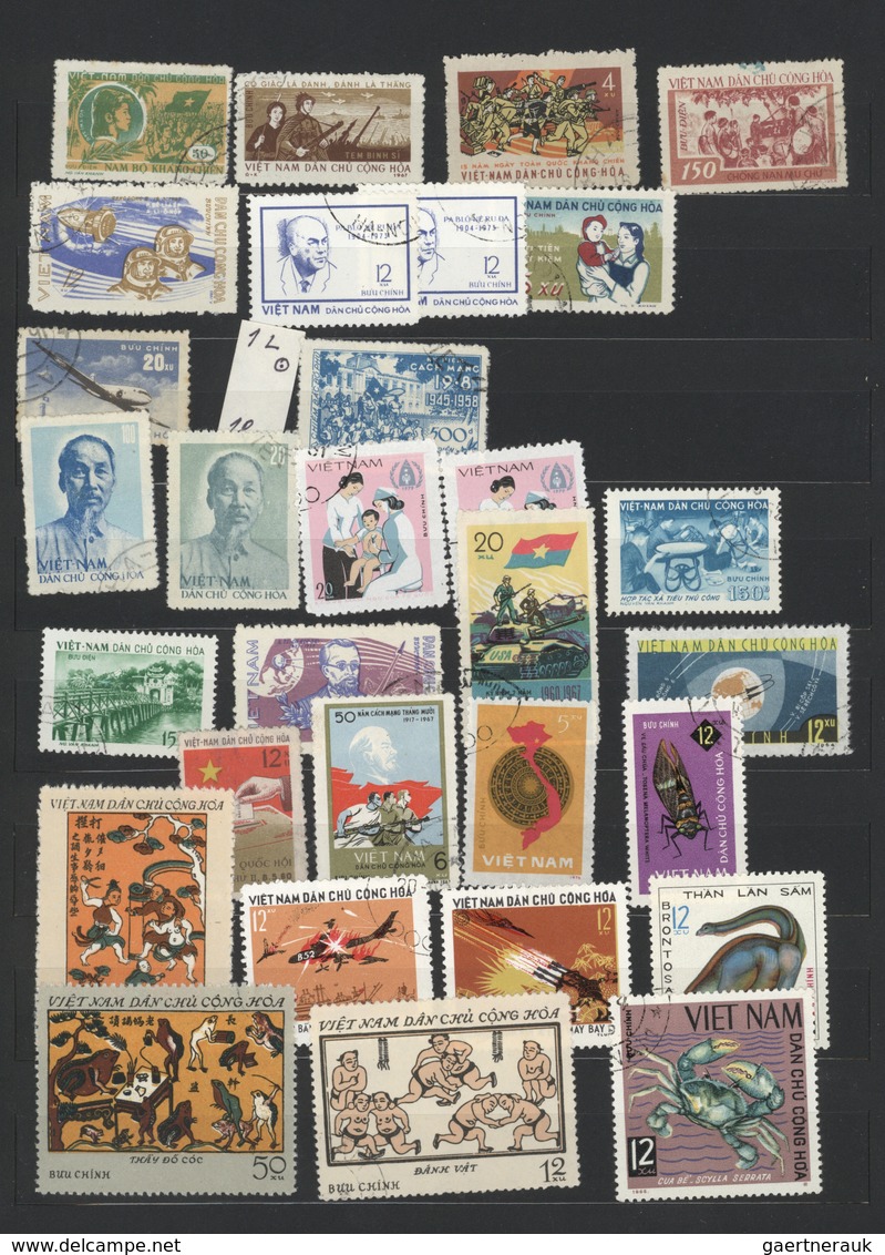 Vietnam: 1952/75 and some later, mint and used inc. many imperforated; also PR China 1949/64, mint a