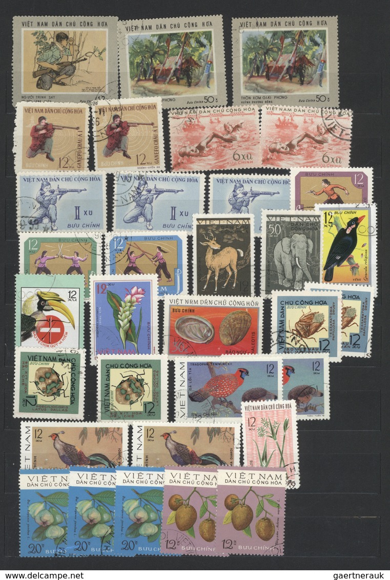 Vietnam: 1952/75 and some later, mint and used inc. many imperforated; also PR China 1949/64, mint a