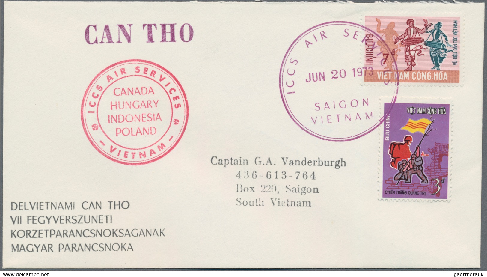 Vietnam: 1952/96, 32 covers and 6 labels of South Vietnam, as well as covers after unification, some