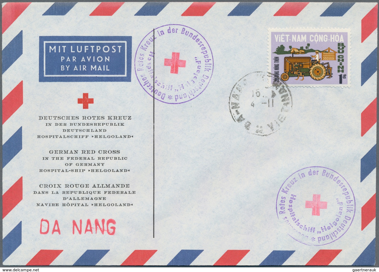 Vietnam: 1952/96, 32 covers and 6 labels of South Vietnam, as well as covers after unification, some