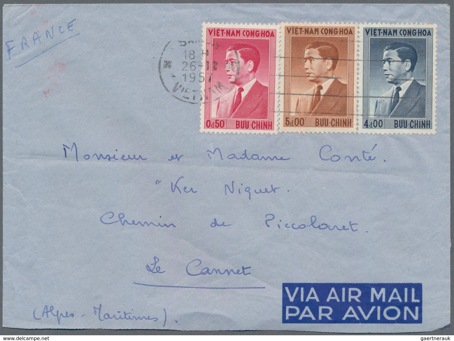 Vietnam: 1952/96, 32 covers and 6 labels of South Vietnam, as well as covers after unification, some