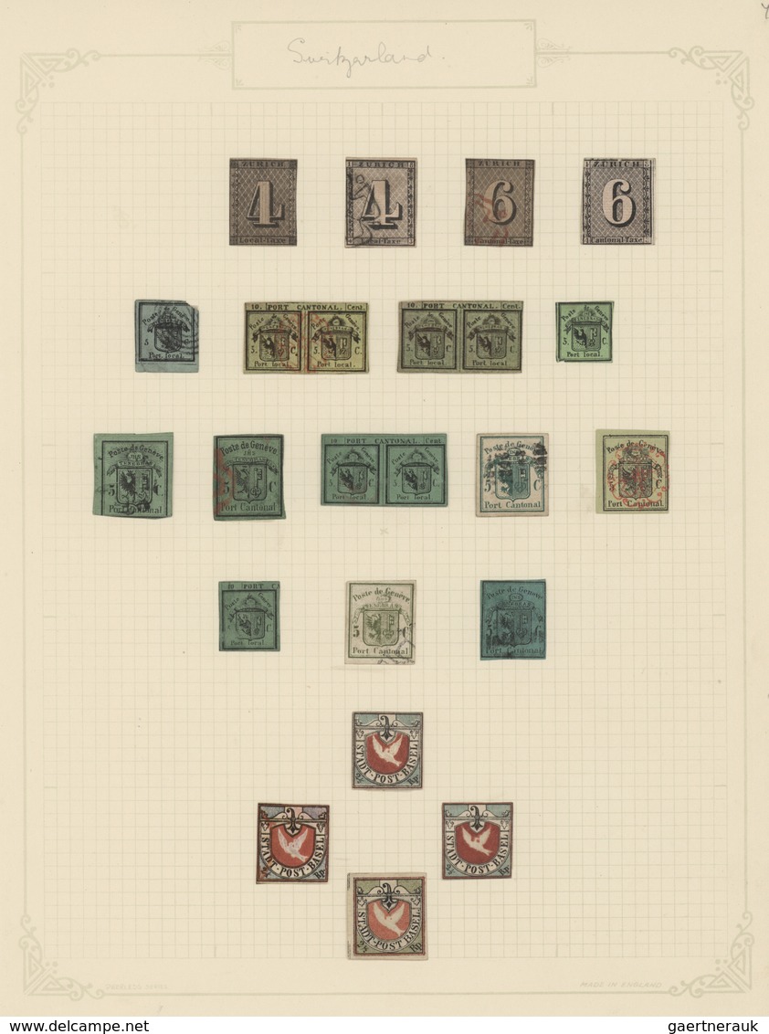 Alle Welt: 1840-1920 ca., "THE BATH PHILATELIC SOCIETY REFERENCE & STUDY COLLECTION" : Comprehensive