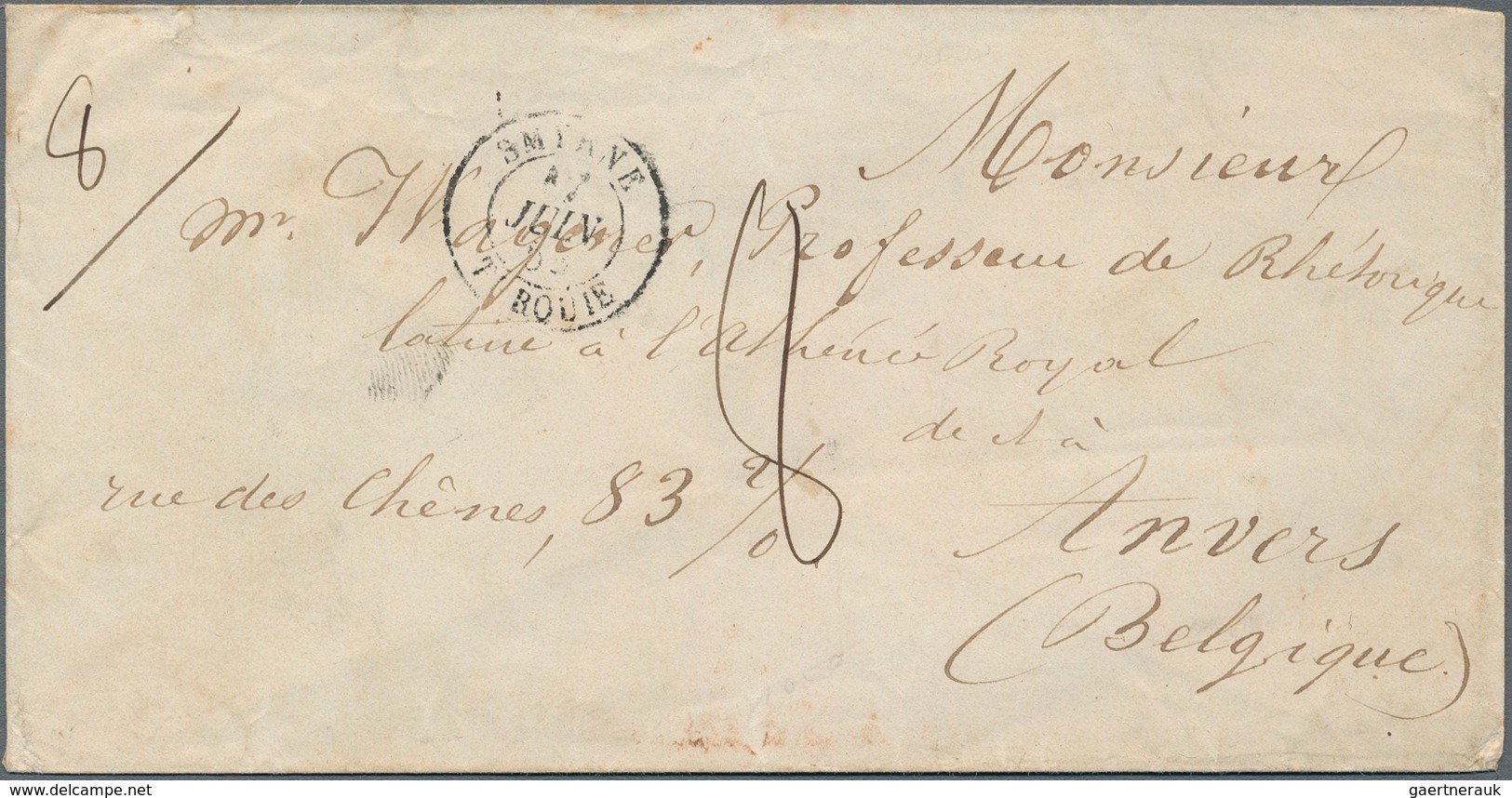 Alle Welt: 1590/1870 Ca., PREPHILATELY, Comprehensive Collection With Ca.200 Entire Letters, Compris - Collections (sans Albums)