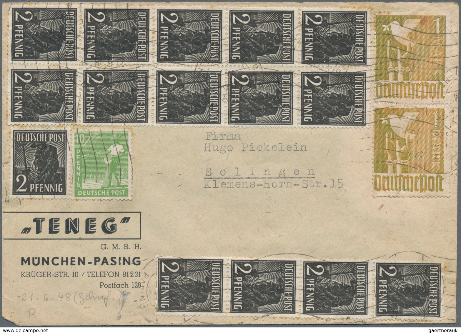 Alle Welt: 1763/ca. 1980. About 300 To 350 Covers And Cards With Mainly German Material Starting Wit - Sammlungen (ohne Album)