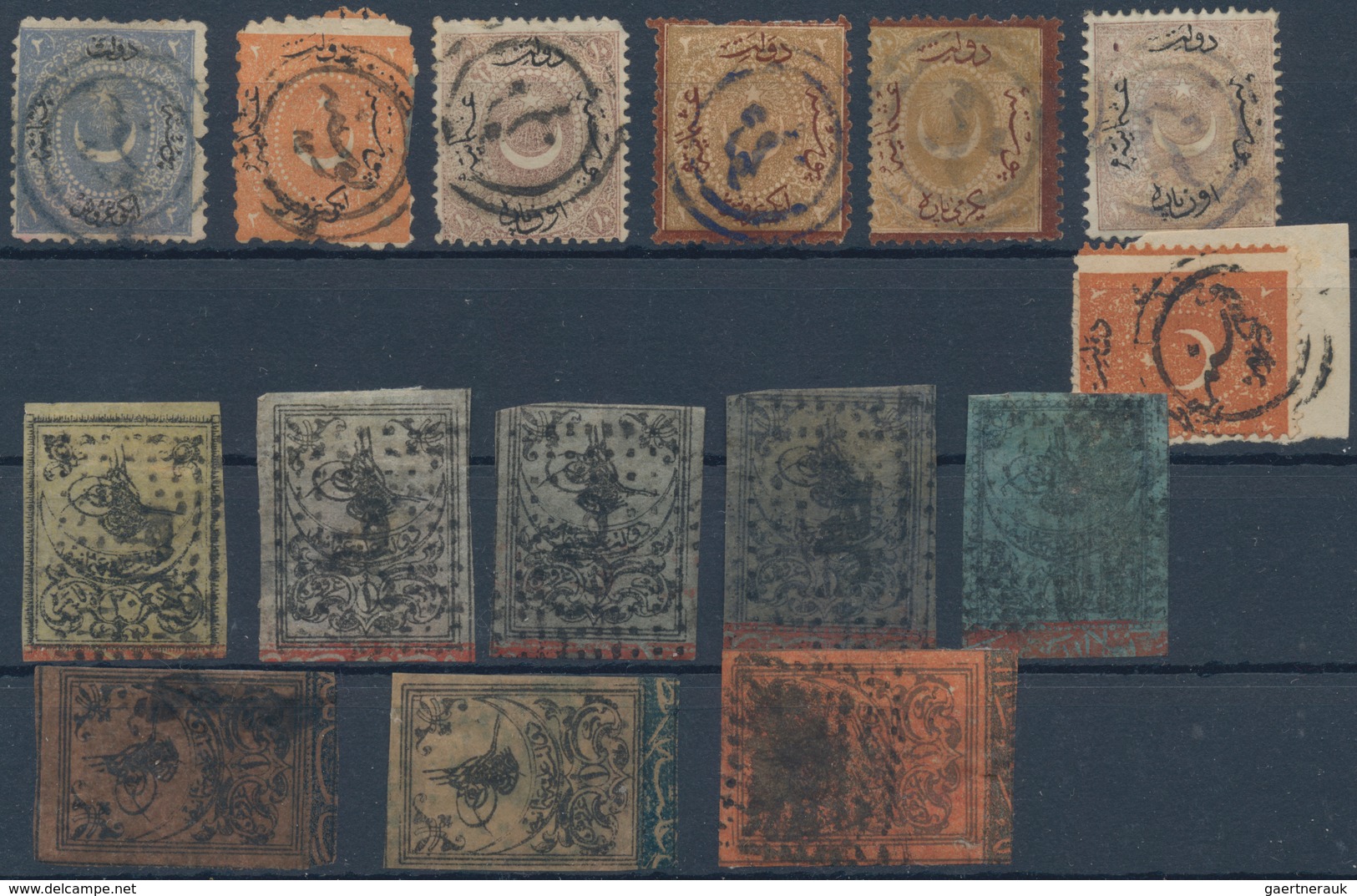 Alle Welt: 1850/1900 (ca.), Used And Mint Assortment Of Apprx. 590 Classic And Semi-classic Stamps O - Sammlungen (ohne Album)