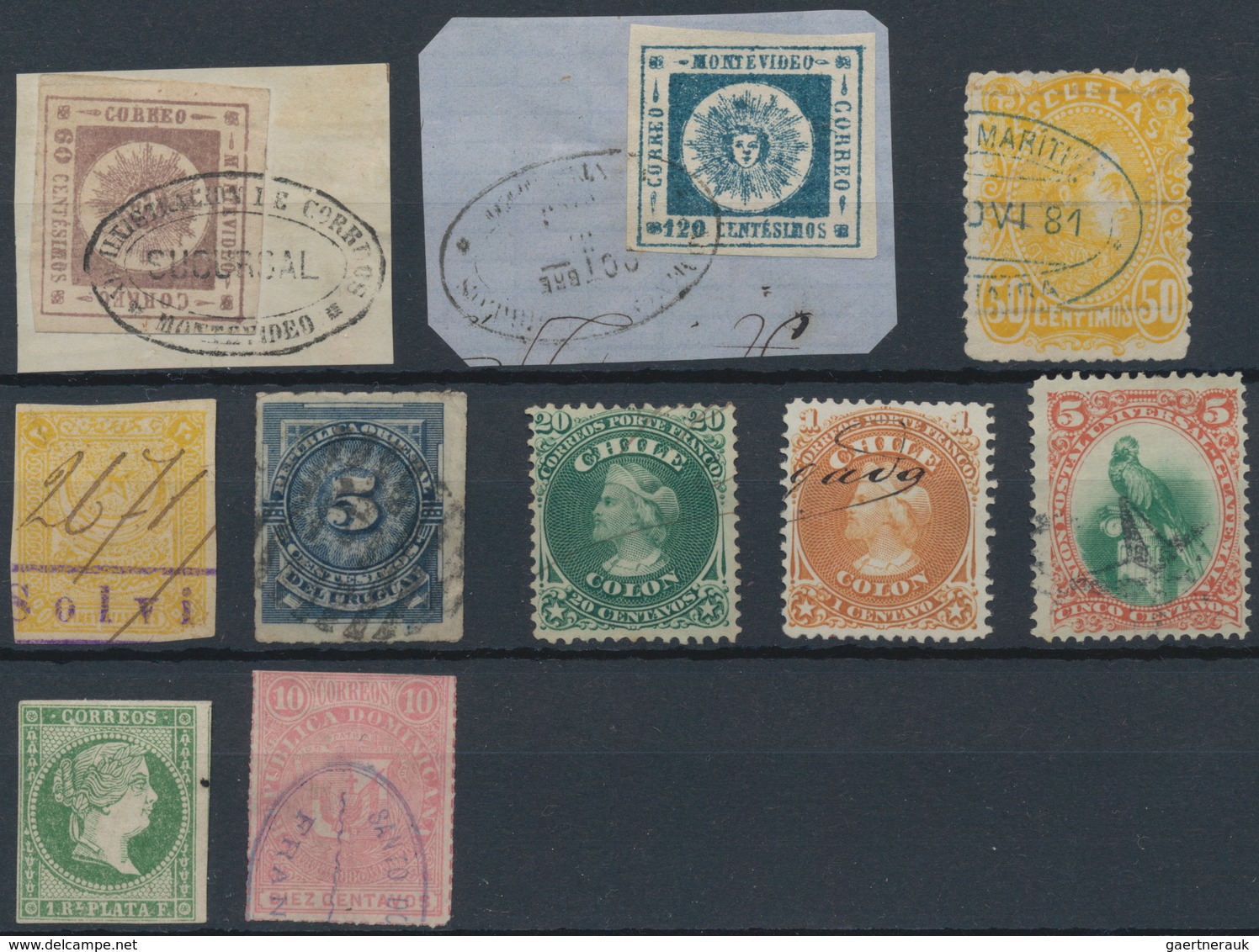 Alle Welt: 1850/1900 (ca.), used and mint assortment of apprx. 590 classic and semi-classic stamps o