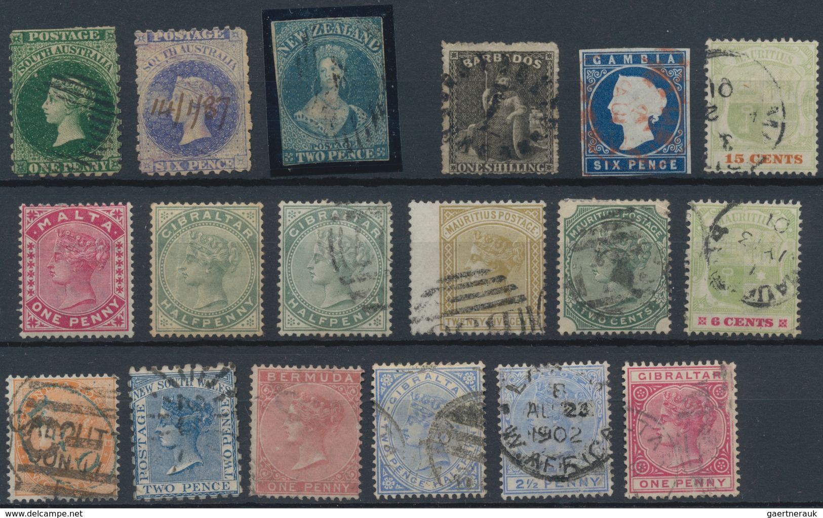 Alle Welt: 1850/1900 (ca.), used and mint assortment of apprx. 590 classic and semi-classic stamps o