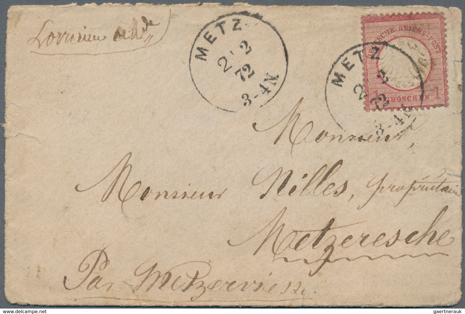 Alle Welt: 1861-1928 about 110 covers and postal stationeries many from a correspondance to France i