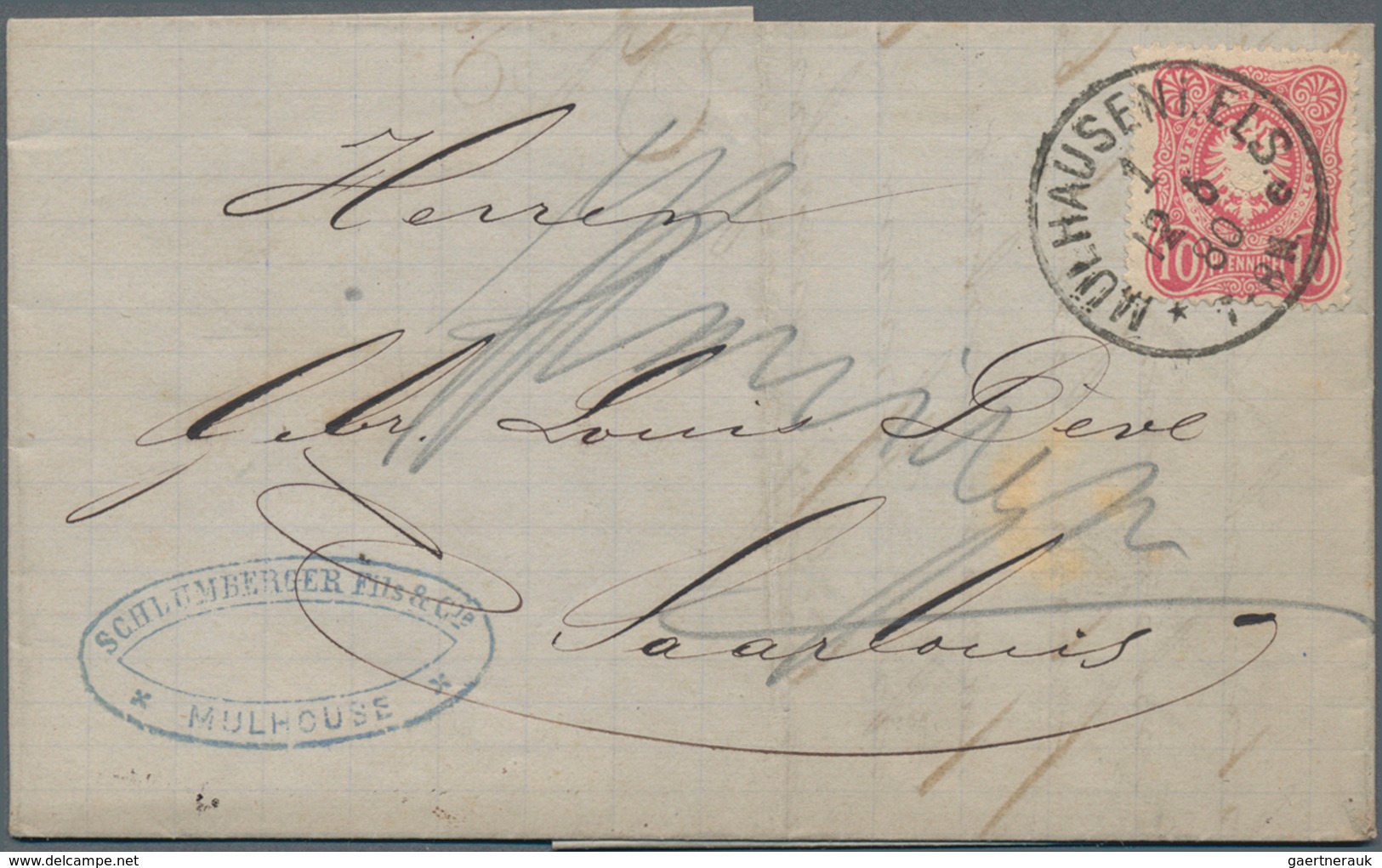 Alle Welt: 1861-1928 about 110 covers and postal stationeries many from a correspondance to France i