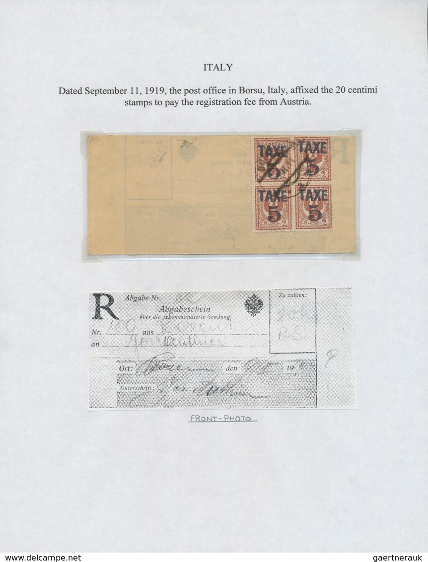 Alle Welt: 1890/1960 (ca.) A Scarce Worldwide POSTAGE DUE / TAX Exhibition-collection In Three Album - Collections (without Album)