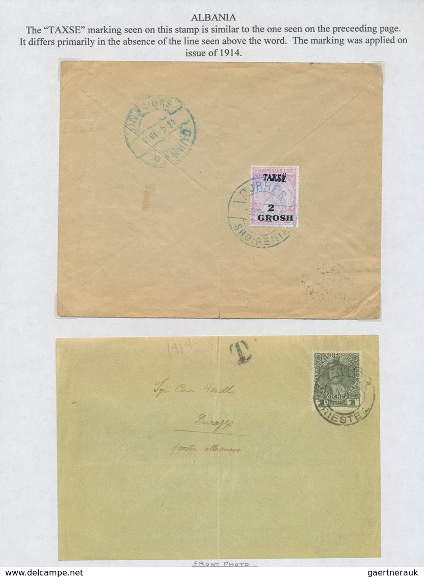 Alle Welt: 1890/1960 (ca.) A Scarce Worldwide POSTAGE DUE / TAX Exhibition-collection In Three Album - Colecciones (sin álbumes)