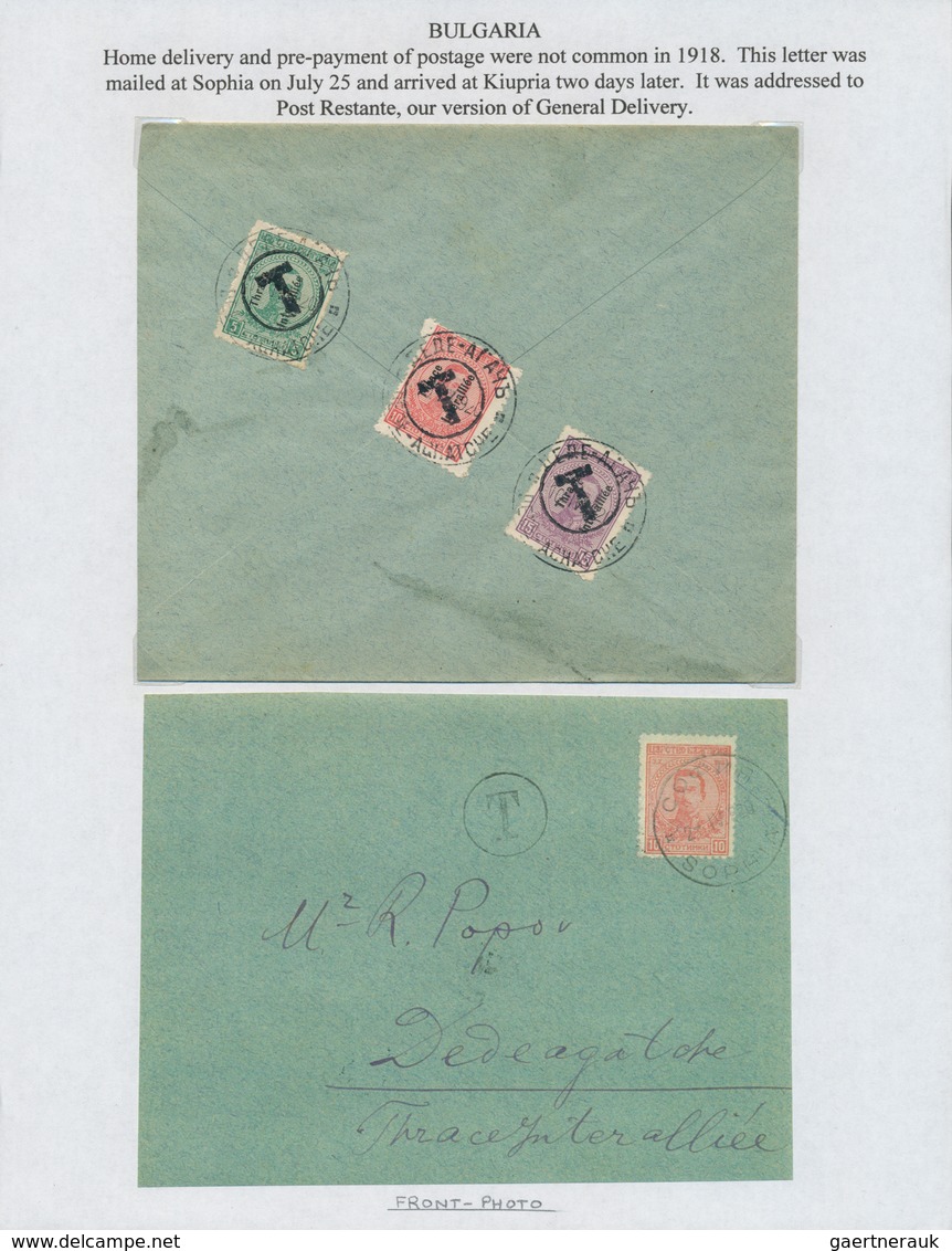 Alle Welt: 1890/1960 (ca.) A scarce worldwide POSTAGE DUE / TAX exhibition-collection in three album