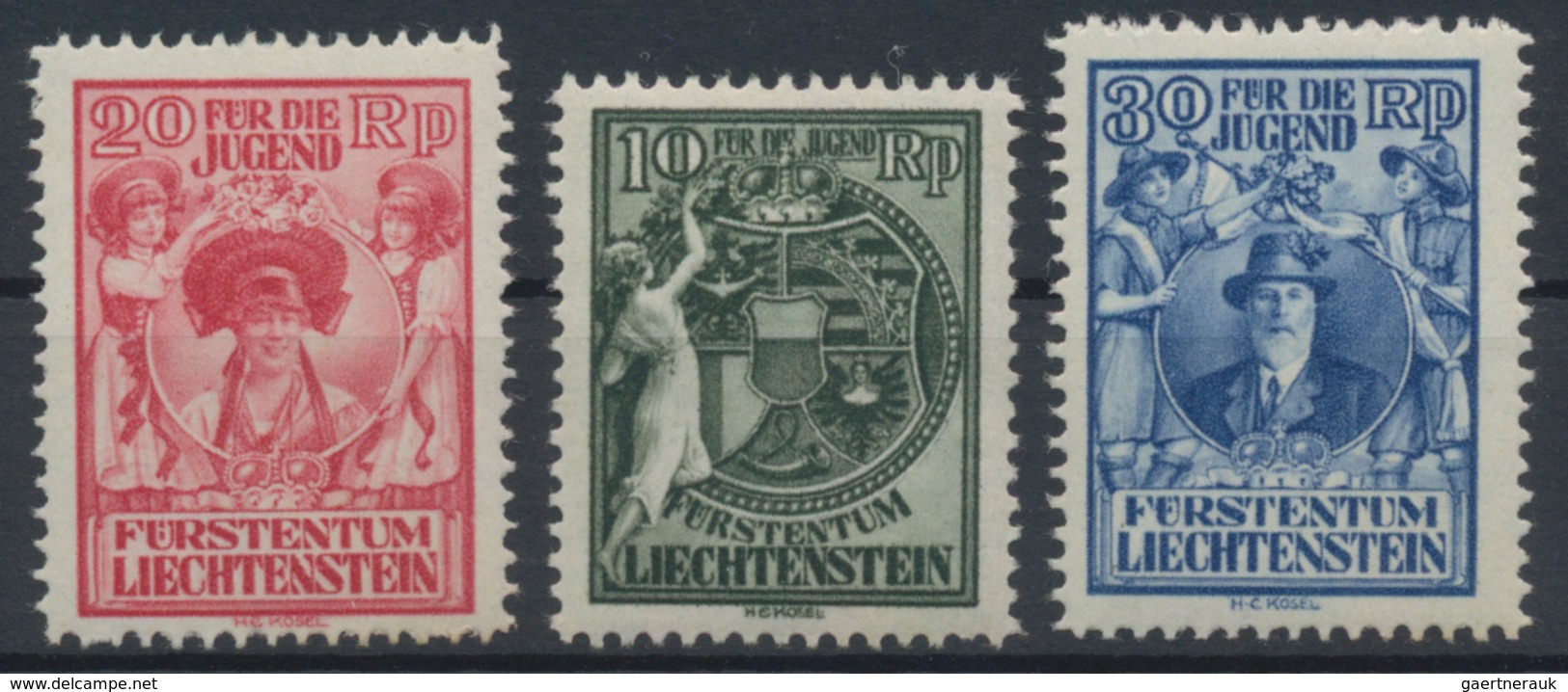 Alle Welt: 1900-1970, Europa & Übersee Markenbestand Auf Steckkarten Mit Viel Liechtenstein, Luxembu - Colecciones (sin álbumes)