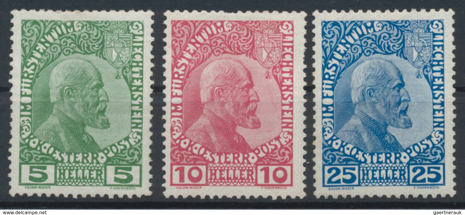 Alle Welt: 1900-1970, Europa & Übersee Markenbestand auf Steckkarten mit viel Liechtenstein, Luxembu