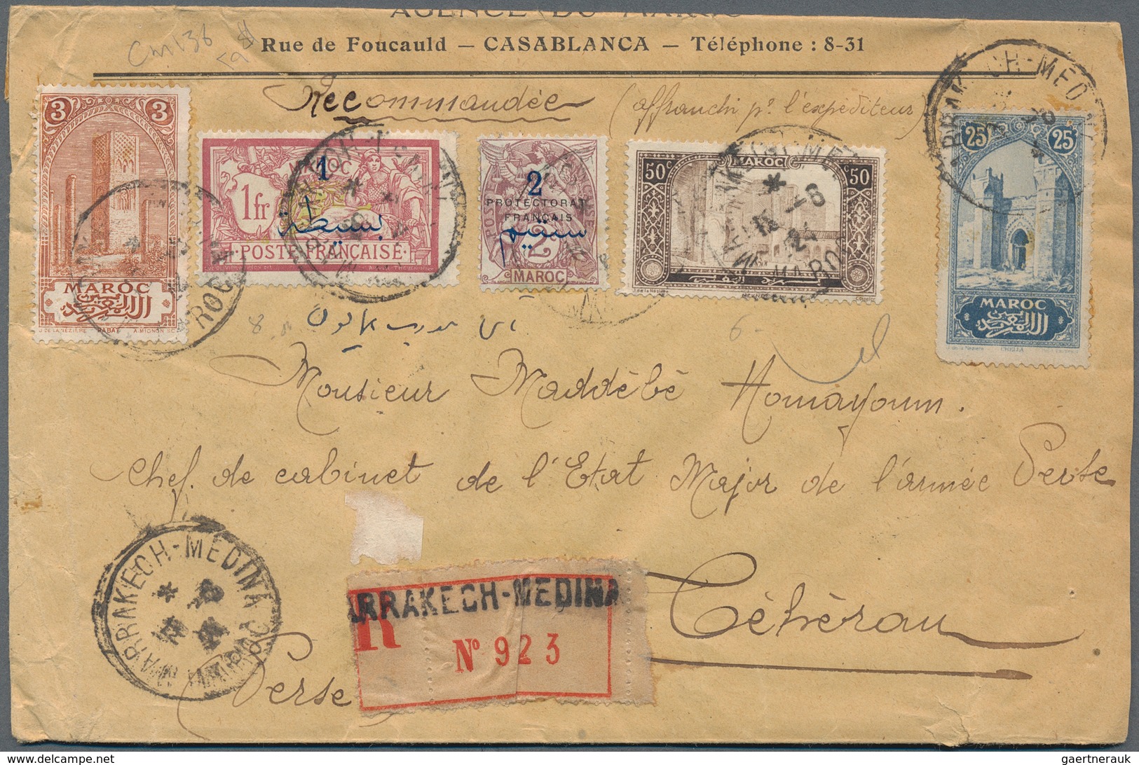 Alle Welt: 1920's-50's Ca.- Destination PERSIA: About 60 Covers, Postcards And Postal Stationery Ite - Collections (without Album)