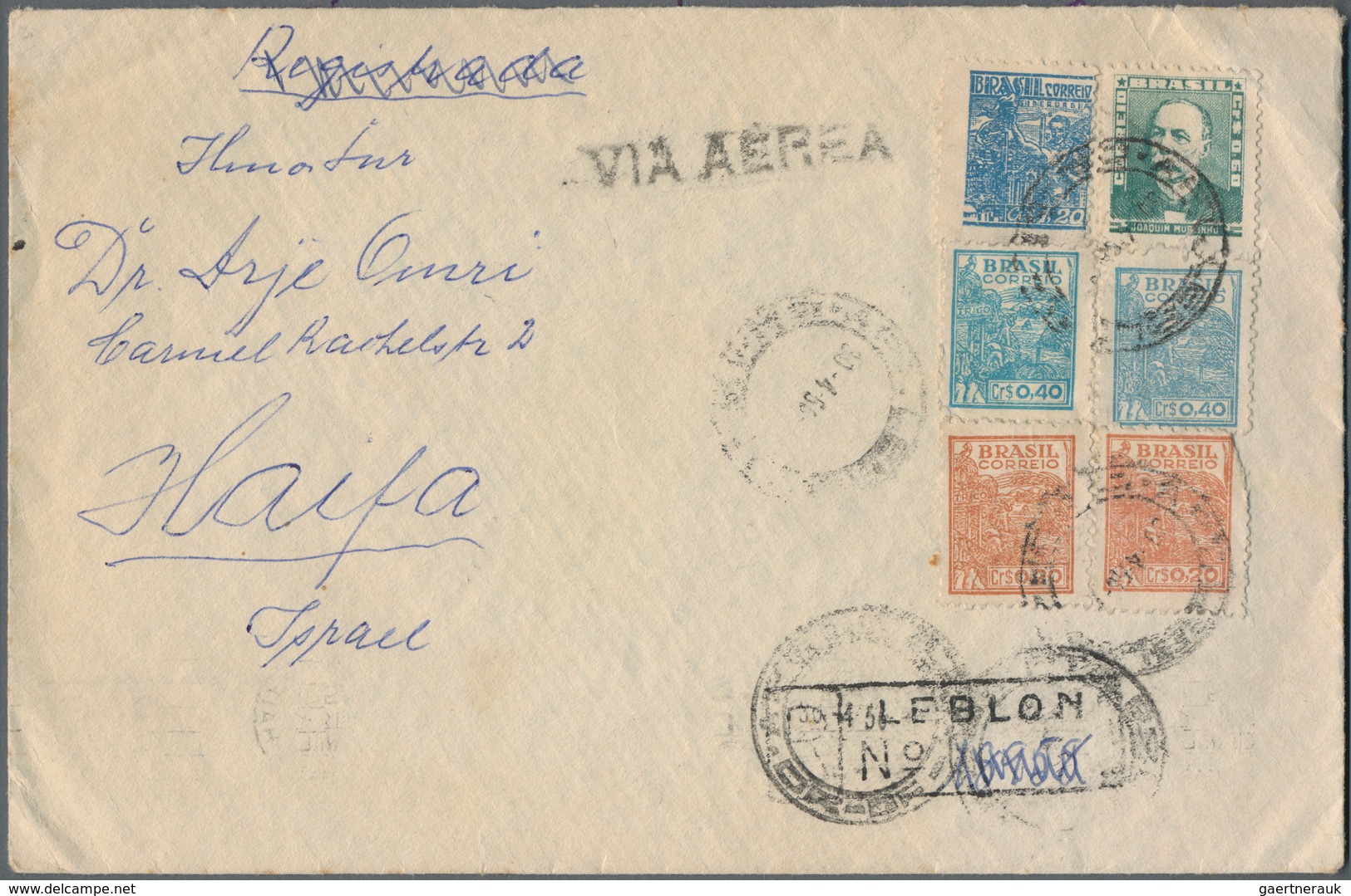 Alle Welt: 1950/1980 (ca.), Correspondence To ISRAEL, Lot Of Apprx. 160 Covers Incoming From Switzer - Colecciones (sin álbumes)