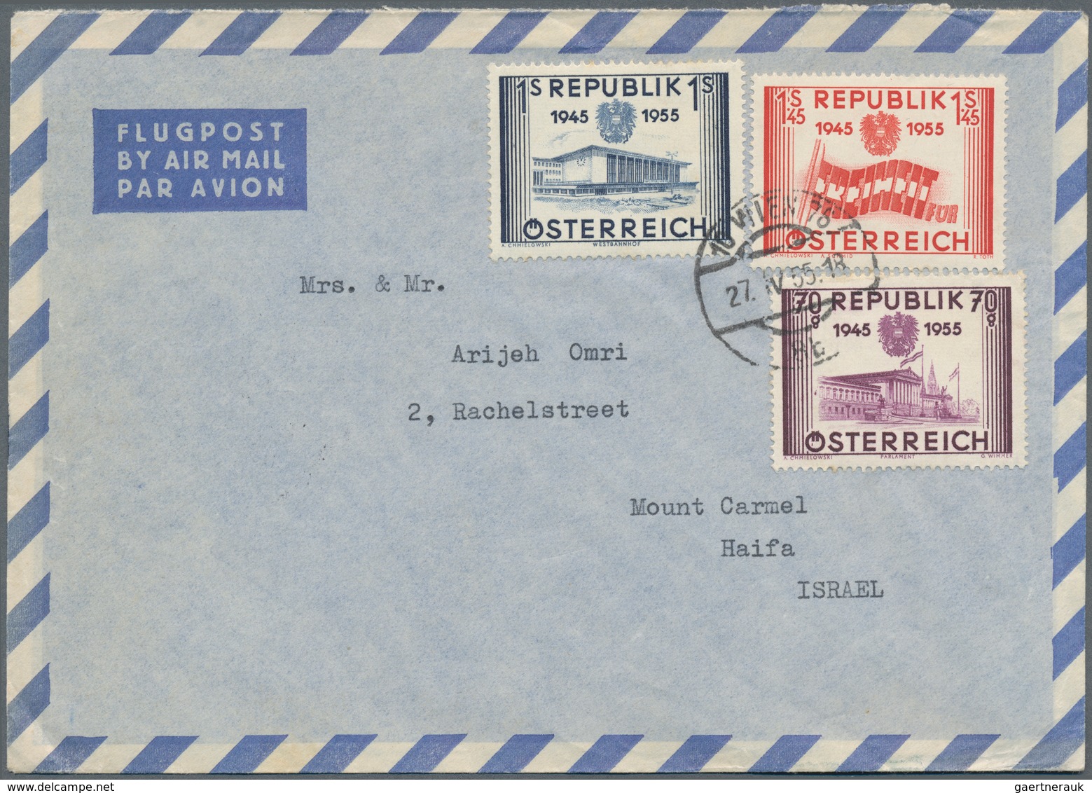 Alle Welt: 1950/1980 (ca.), Correspondence To ISRAEL, Lot Of Apprx. 160 Covers Incoming From Switzer - Colecciones (sin álbumes)