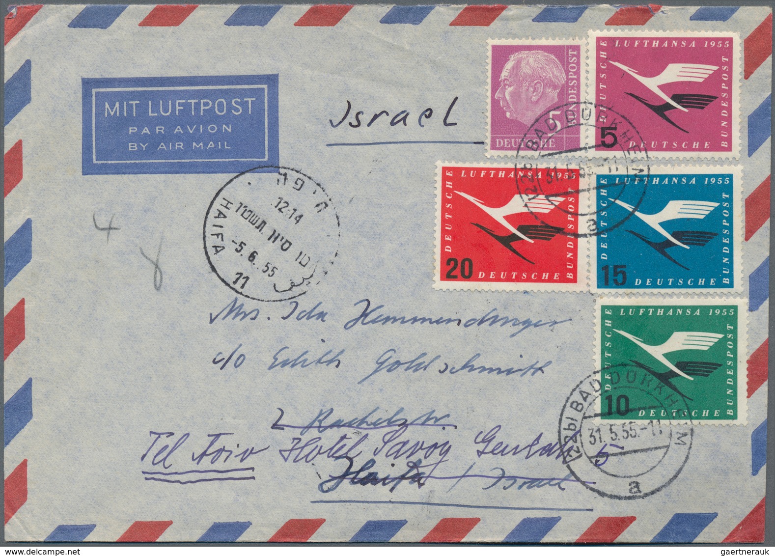 Alle Welt: 1950/1980 (ca.), Correspondence To ISRAEL, Lot Of Apprx. 160 Covers Incoming From Switzer - Colecciones (sin álbumes)