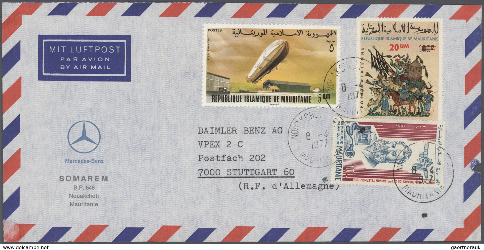 Alle Welt: 1959/1977 (ca.), Holding Of Apprx. 278 Commercial Covers Addressed To Daimler Benz, Stutt - Sammlungen (ohne Album)