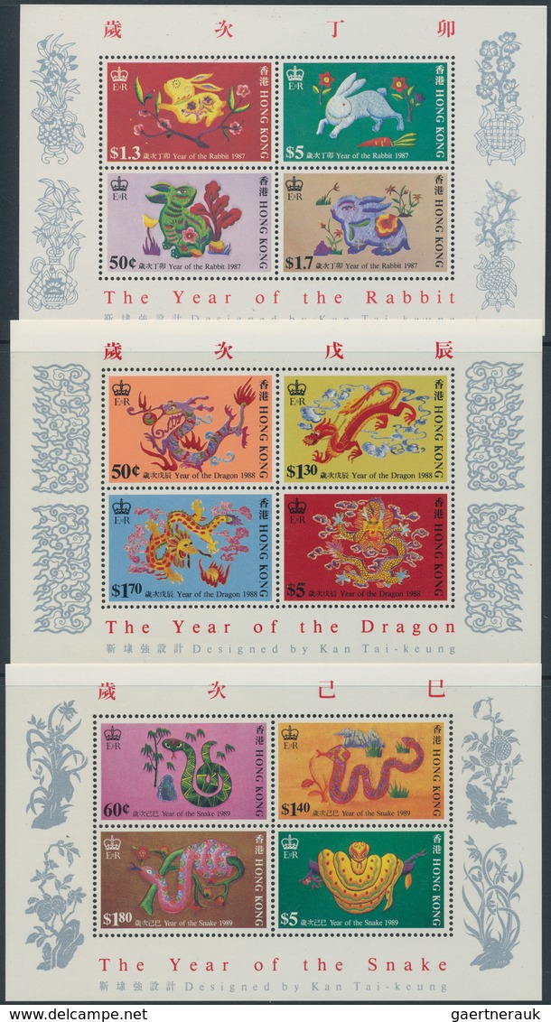 Alle Welt: 20th Century: Accumulation Of Mint And Used Stamps In Five Binders, With A Few Old Stamps - Collections (sans Albums)