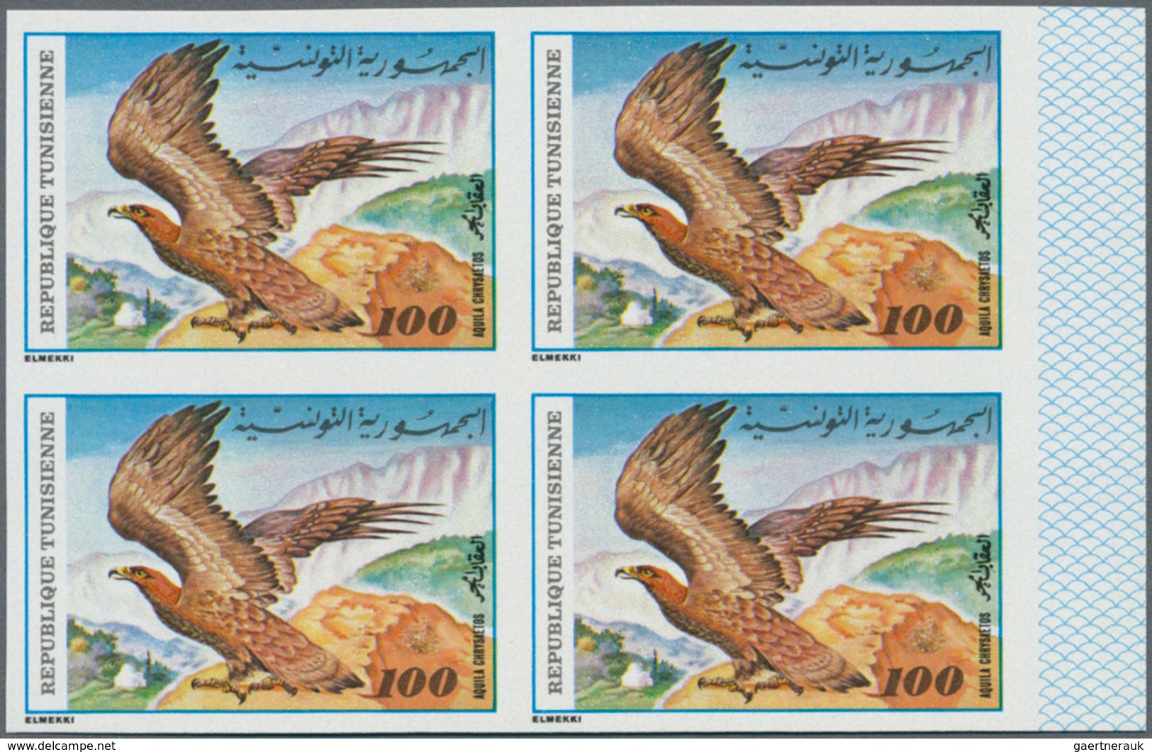 Übersee: 1970/1989 (ca.), accumulation with about 15.000 (!) IMPERFORATE stamps from Aitutaki, Burun