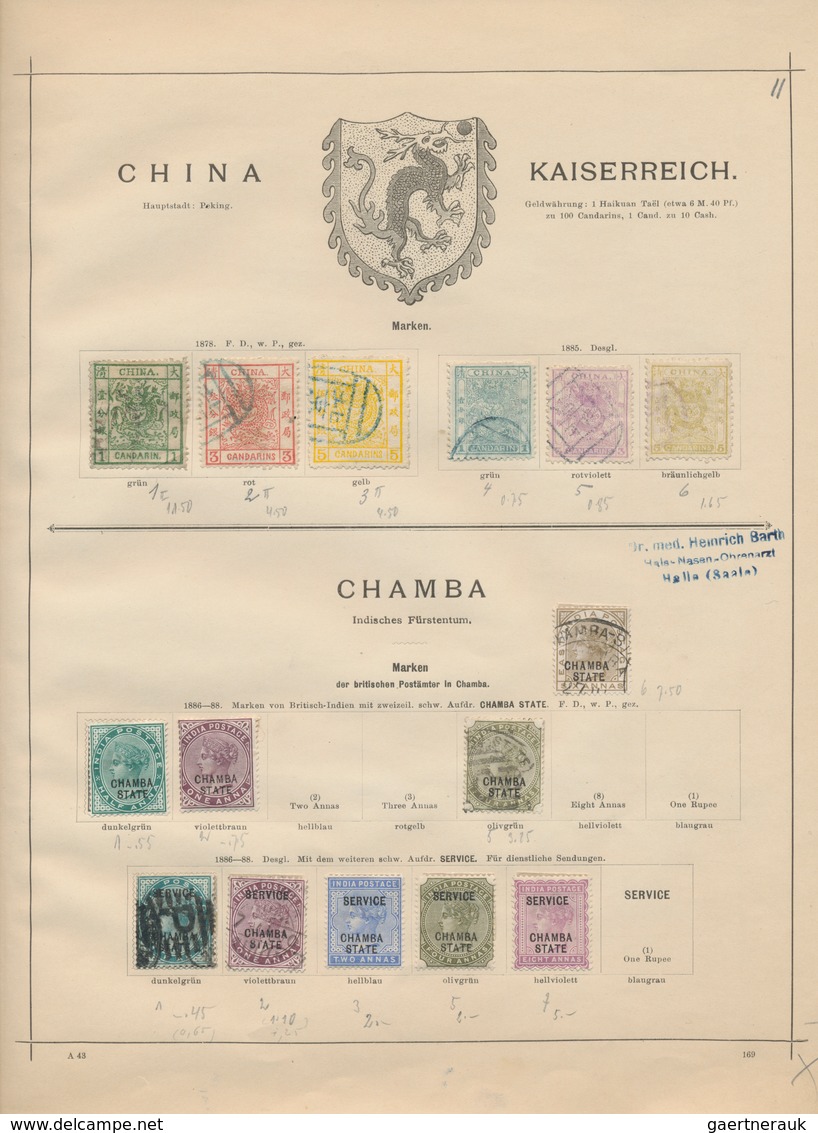 Übersee: 1850/1890 (ca.), Mint And Used Collection In An Ancient Schaubek Album, Comprising A Good R - Autres & Non Classés