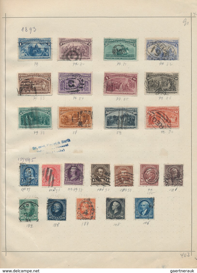 Übersee: 1850/1890 (ca.), Mint And Used Collection In An Ancient Schaubek Album, Comprising A Good R - Autres & Non Classés