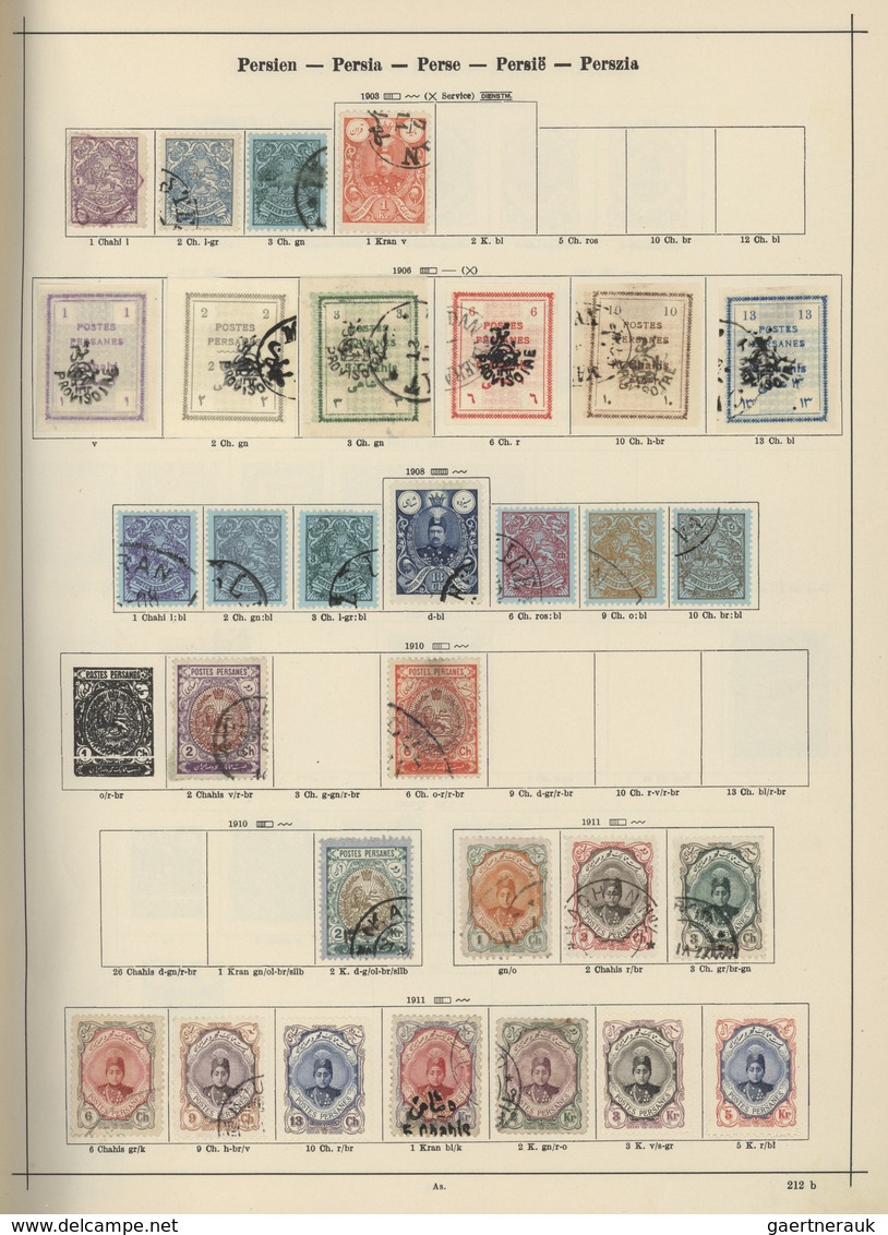 Übersee: 1860/1940 (ca.), Used And Mint Collection In An Ancient Schaubek Album, Comprising E.g. Imp - Andere & Zonder Classificatie