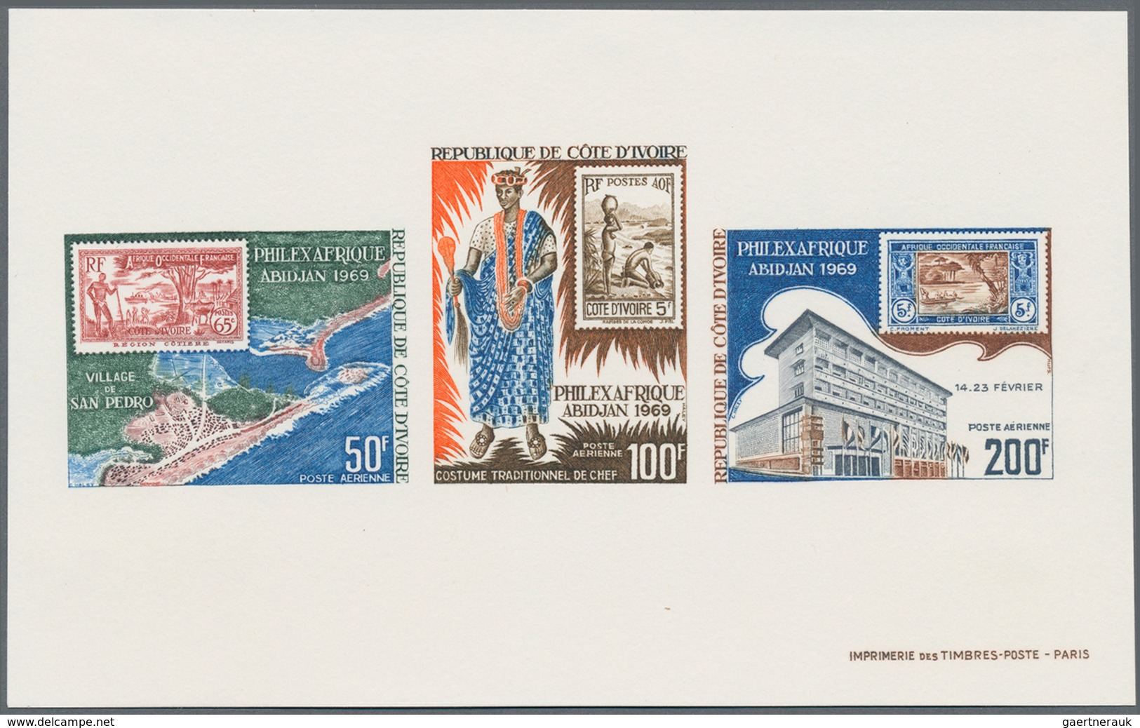 Afrika: 1968/1969, French Africa, Collection Of Apprx. 175 Different Epreuve De Luxe, Comprising Cen - Autres - Afrique