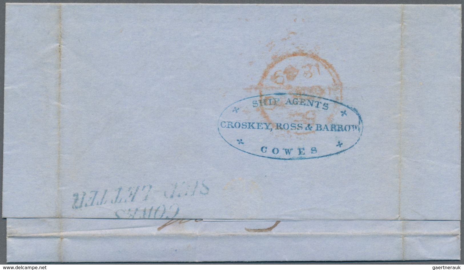 Mittel- Und Südamerika: 1829/1865, FORWARDED TRANSATLANTIC MAIL: Lot With 11 Entire Letters, Sent Vi - Otros - América