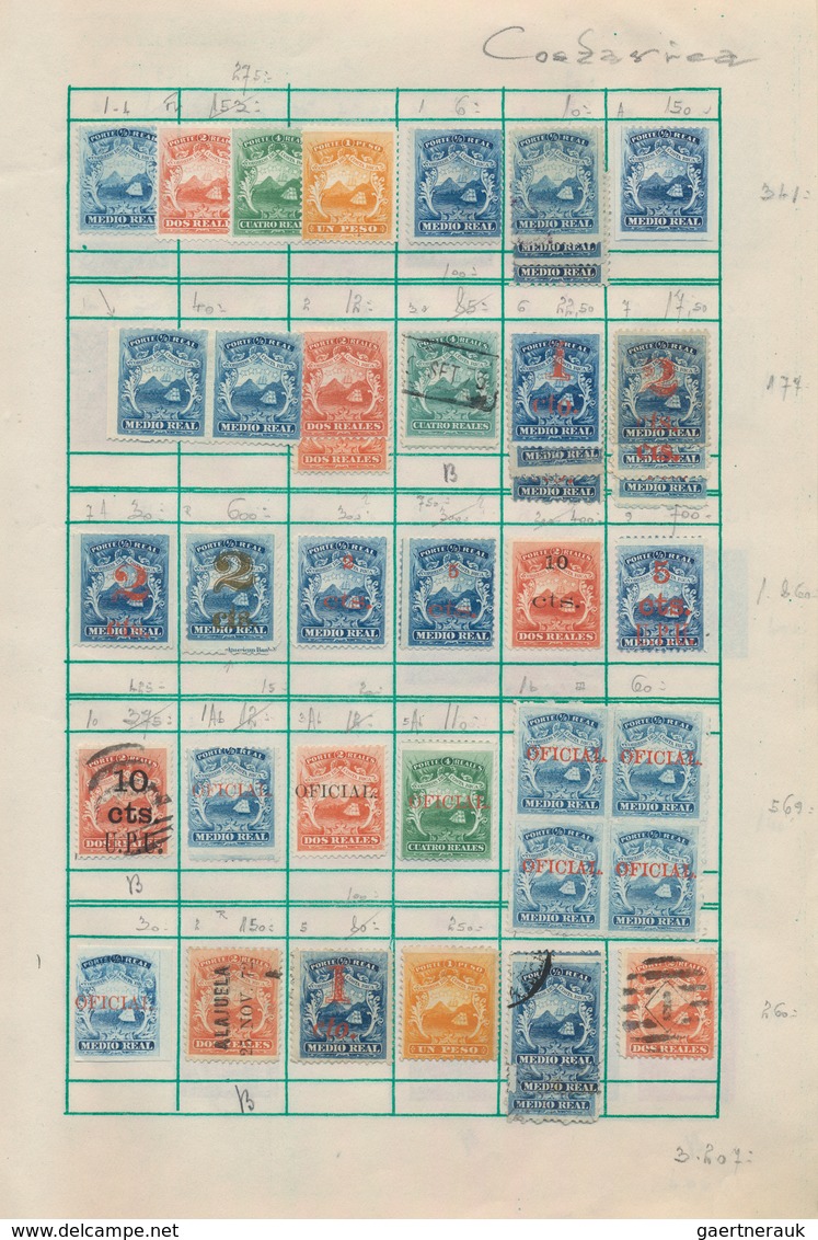 Mittel- Und Südamerika: 1870/1920 (ca.), Central America, Used And Mint Collection On Album Pages Wi - Amerika (Varia)