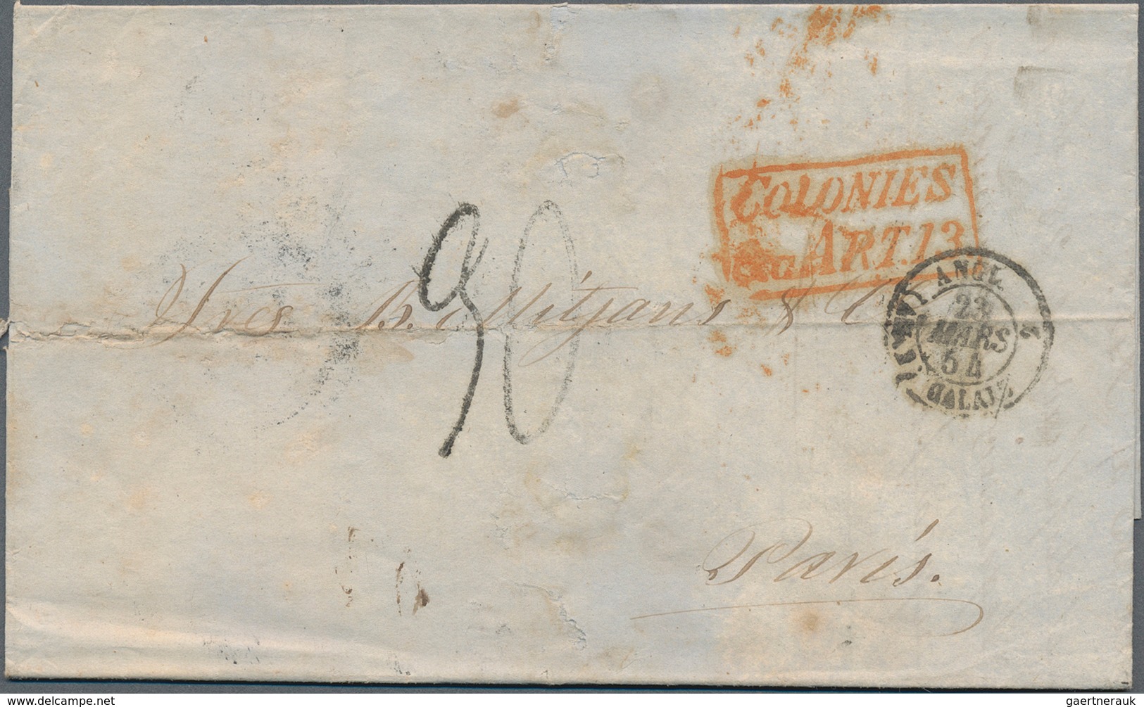 Karibik: 1850/1859, British P.O., Group Of Five Lettersheets From HAVANNA/CUBA (4) Resp. SAN JUAN/PU - America (Other)