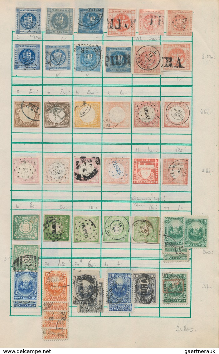 Südamerika: 1843/1960 (ca.), Used And Mint Collection On Album Pages With Main Value In The Classic - Autres - Amérique