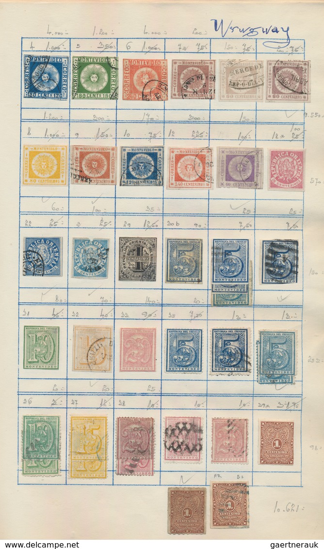 Südamerika: 1843/1960 (ca.), Used And Mint Collection On Album Pages With Main Value In The Classic - Autres - Amérique