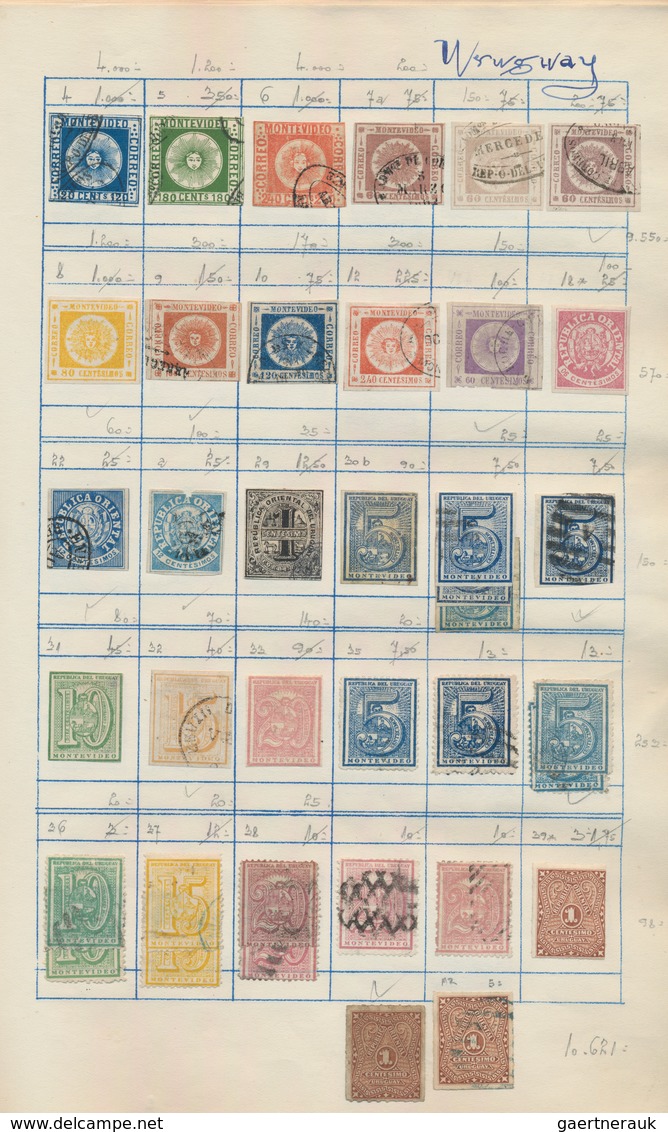 Südamerika: 1843/1960 (ca.), Used And Mint Collection On Album Pages With Main Value In The Classic - Otros - América