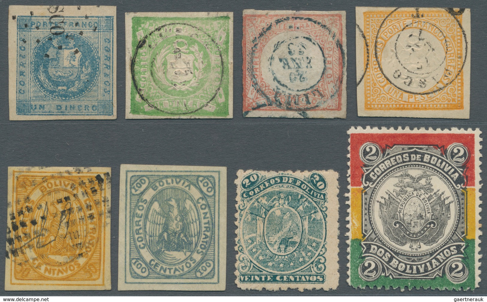 Südamerika: 1867/1960 (ca.), Accumulation With Main Part From CHILE Incl. Many Better Stamps And Com - Autres - Amérique