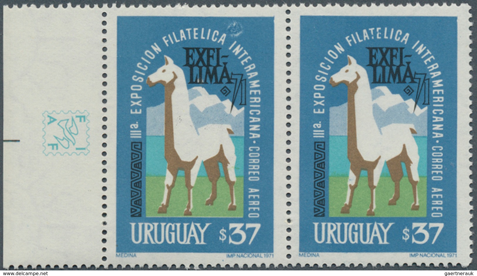 Südamerika: 1933/1975. South America Lot with ECUADOR Sc #319/2,100copies; PARAGUAY Sc #C261/975 cop