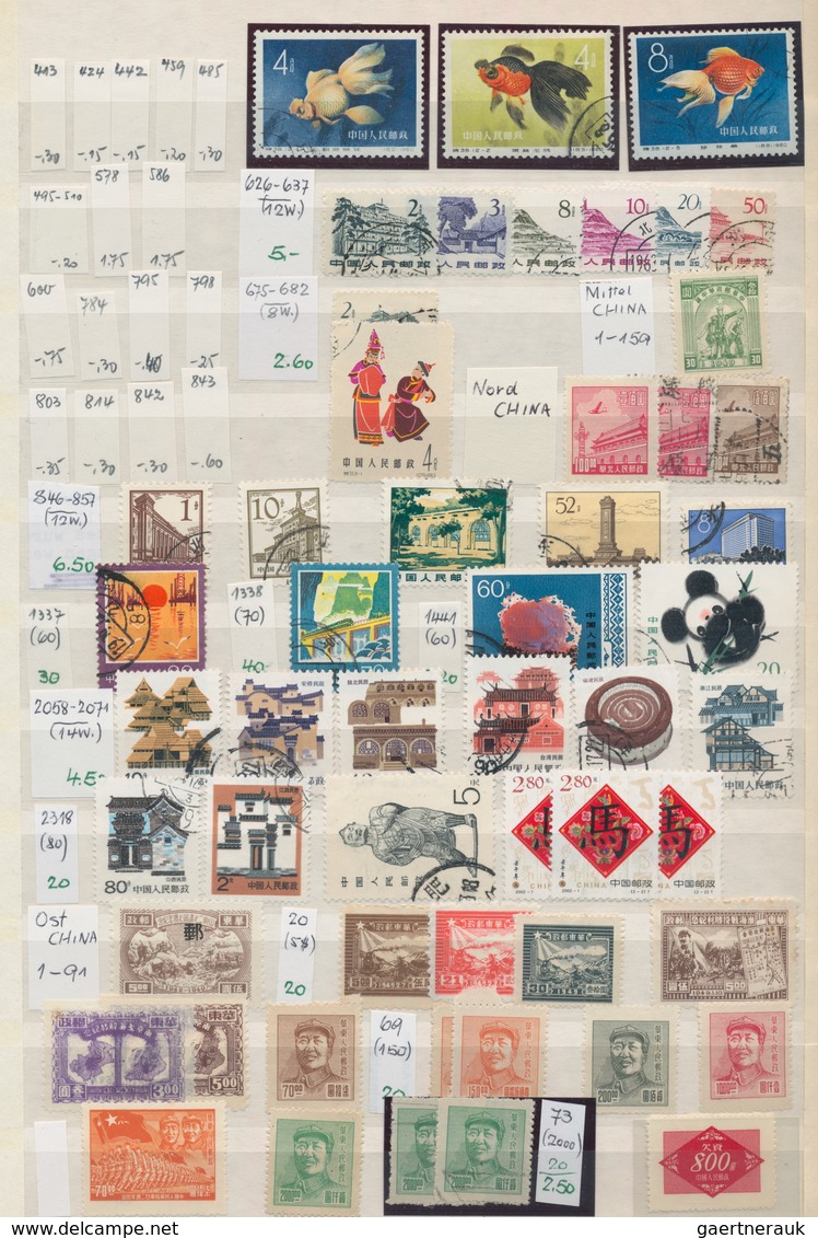 Asien: 1890/1995 (ca.), Collection Mainly Used In 3 Stockbooks. - Asia (Other)