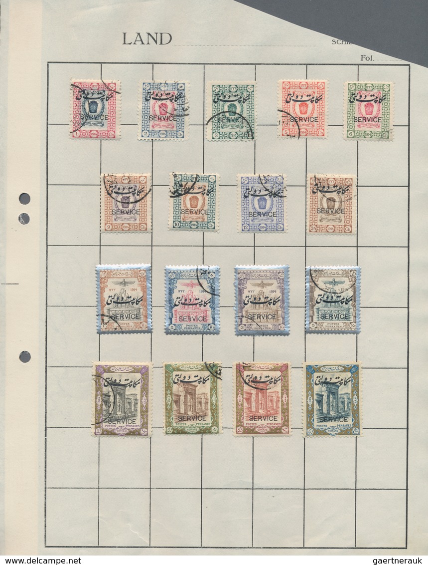 Asien: 1910/1930 (ca.), Collection/assortment On Leaves/stockcard, Comprising Nice Section Persia, S - Asia (Other)