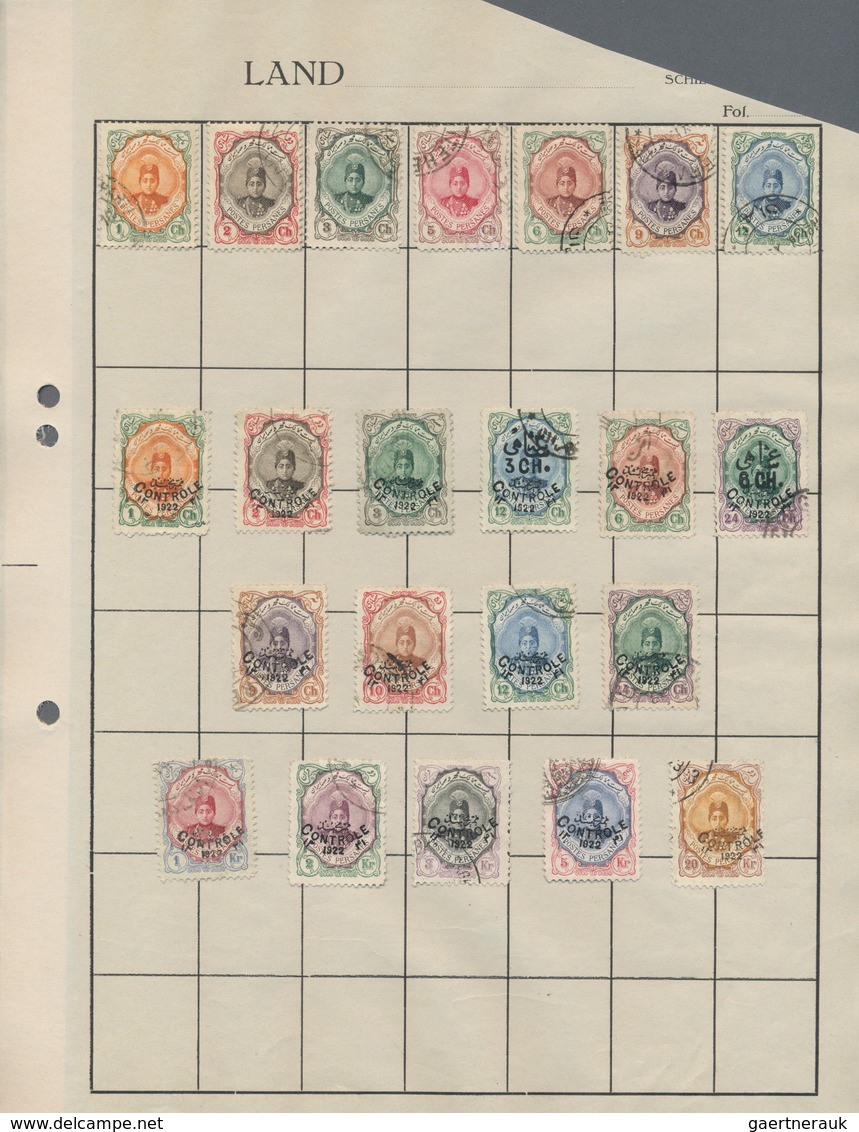 Asien: 1910/1930 (ca.), Collection/assortment On Leaves/stockcard, Comprising Nice Section Persia, S - Asia (Other)